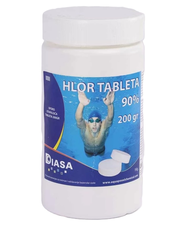 Sporotopive hlor tablete od 200 grama za dugotrajnu dezinfekciju bazena