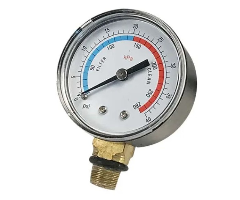Emaux radijalni i aksijalni manometar 40 PSI 1/4 inča za bazene
