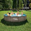 Okrugli bazen sa metalnim ramom 366x76cm Summer Waves Rattan + Filter pumpa RX330 P2Q01230A