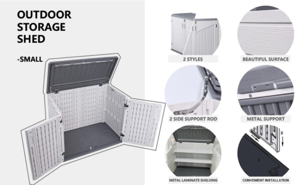 Nadzemna mašinska soba PVC sanduk za pumpu i filter 680L - Image 3